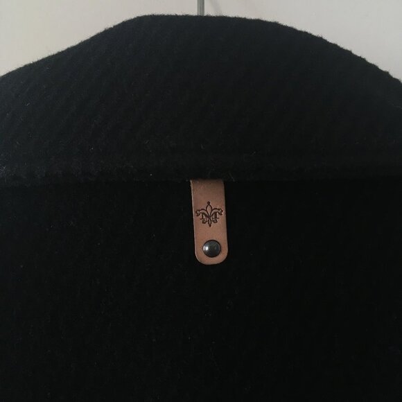 Mackage Wool Peacoat with Leather Trim - Picture 4 of 7